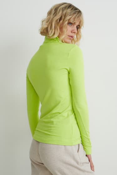 Kobiety - Koszulka z golfem - jasnozielony