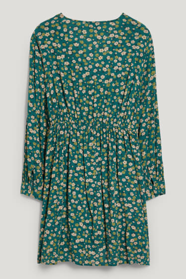 Donna - CLOCKHOUSE - vestito - a fiori - verde