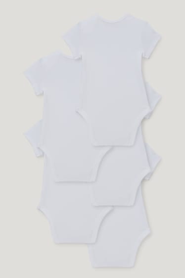 Bébé filles - Lot de 5 - bodys bébé - blanc
