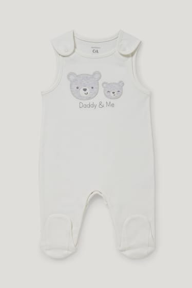 Baby Girls - Set con tutina - 2 pezzi - bianco