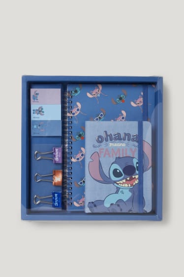 Clockhouse pro kluky - Lilo & Stitch - sada notesů - 4dílná - modrá
