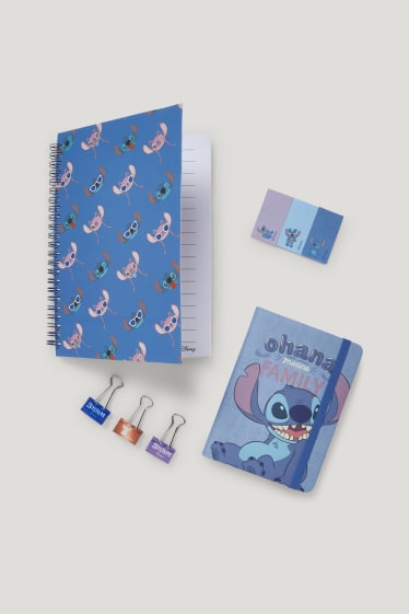 Clockhouse pro kluky - Lilo & Stitch - sada notesů - 4dílná - modrá