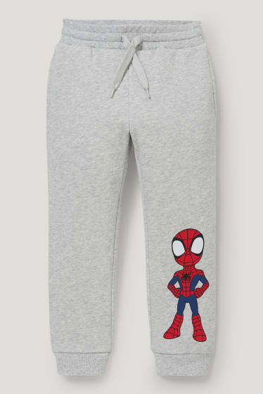 Toddler Boys - Marvel - pantaloni de trening - gri deschis melanj