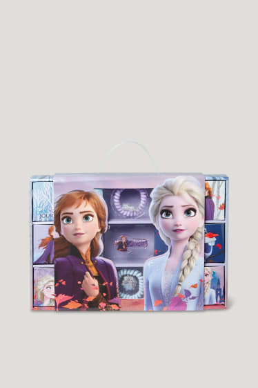 Nena - Frozen - caixa de regal amb conjunt per als cabells - 11 peces - morat clar