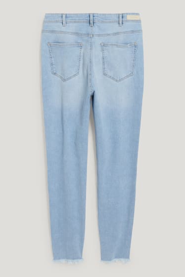 Femmes grandes tailles - CLOCKHOUSE - skinny jean - high waist - jean bleu clair