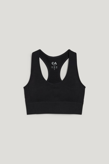Damen - Funktions-BH - wattiert - LYCRA® - schwarz