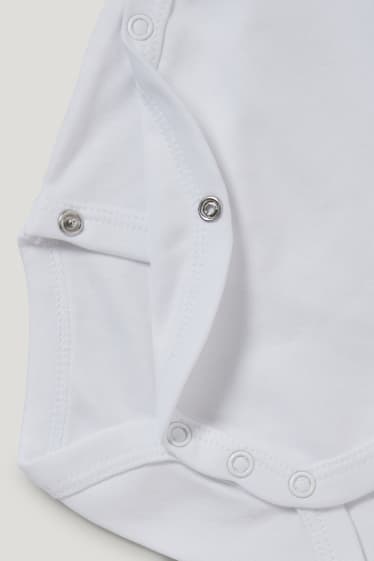 Baby Girls - Confezione da 2 - body incrociato per neonati - bianco