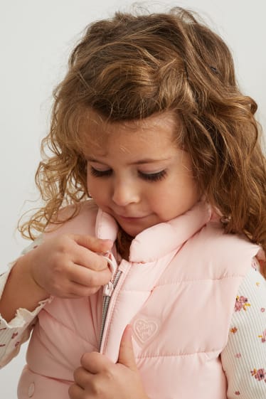Toddler Girls - Vestă matlasată - roz
