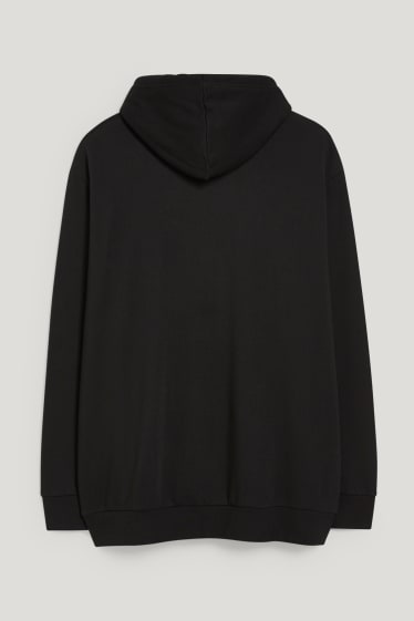 Hommes grandes tailles - Sweat à capuche - noir