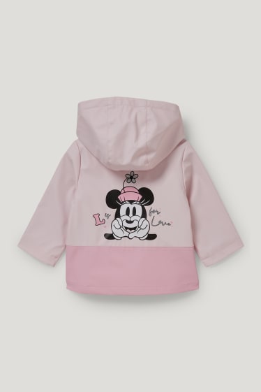 Miminka holky - Minnie Mouse - bunda s kapucí pro miminka - růžová