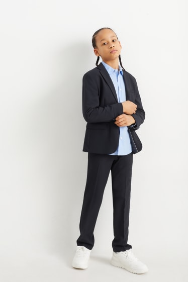 Bambini: - Pantaloni coordinabili - stretch - LYCRA® - blu scuro