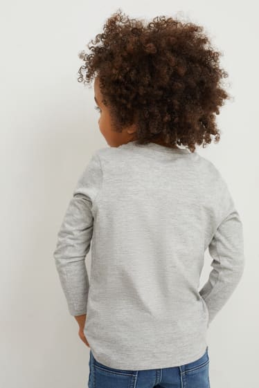 Toddler Boys - Marvel - tricou cu mânecă lungă - gri deschis melanj
