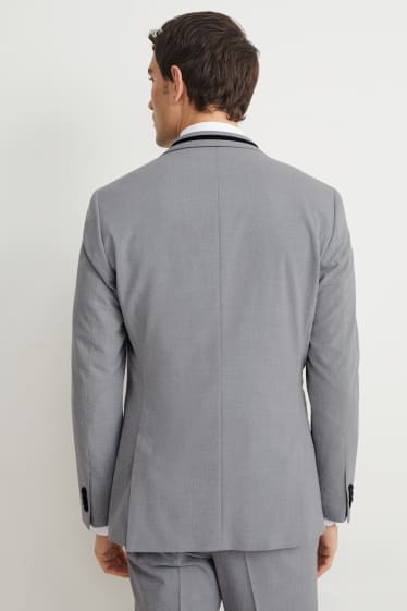 Hommes - Veste de costume - slim fit - Flex - LYCRA® - gris clair chiné