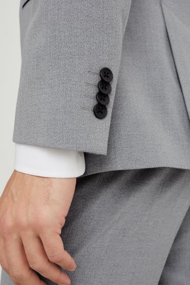 Hommes - Veste de costume - slim fit - Flex - LYCRA® - gris clair chiné