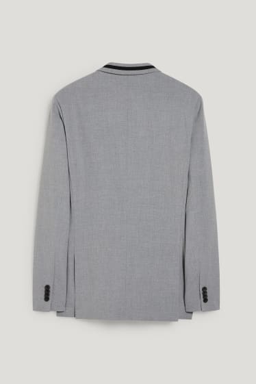 Hommes - Veste de costume - slim fit - Flex - LYCRA® - gris clair chiné