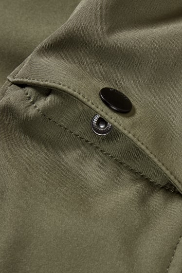 Nen - Jaqueta softshell amb caputxa - verd fosc