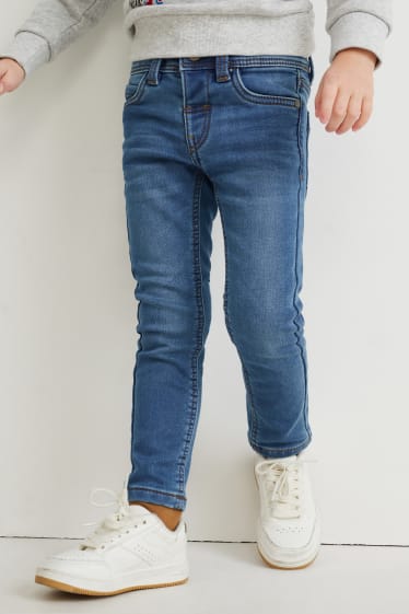 Garçons - Lot de 2 - skinny jean - jeans doublés - jean bleu