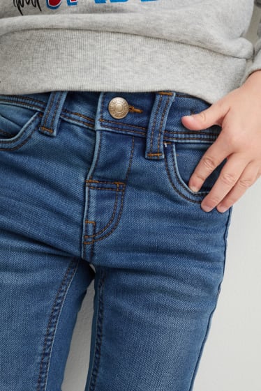 Garçons - Lot de 2 - skinny jean - jeans doublés - jean bleu