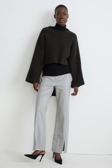 Mujer - Jersey crop - negro
