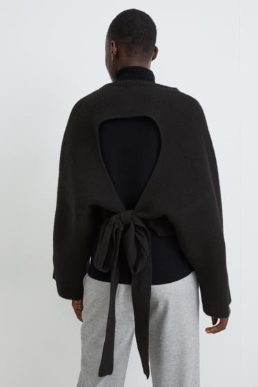 Mujer - Jersey crop - negro