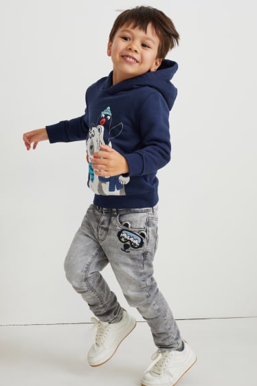 Exclusief online - Set van 2 - hoodie en longsleeve - donkerblauw