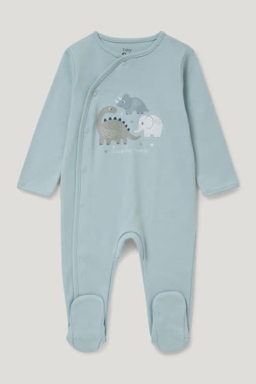 Bébé garçons - Lot de 2 - dinosaures - pyjamas bébé - bleu clair