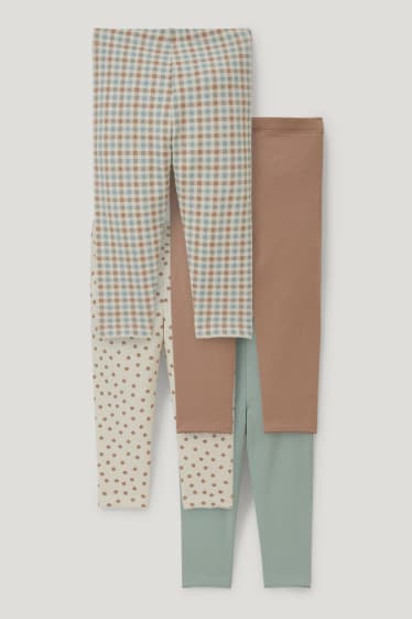 Esclusiva online - Confezione da 4 - leggings termici neonati - marrone chiaro