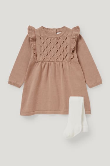 Exclu web - Ensemble bébé - 2 pièces - beige