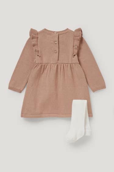 Exklusiv Online - Baby-Outfit - 2 teilig - beige