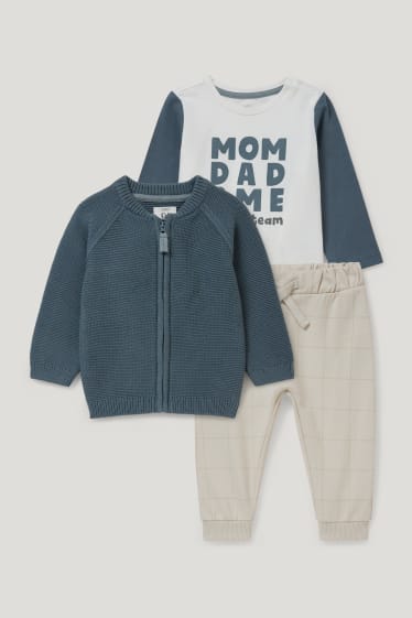 Bébé garçons - Ensemble bébé - 3 pièces - bleu foncé