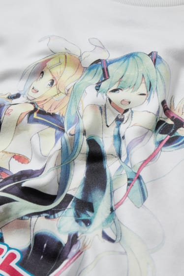 Clockhouse Girls - CLOCKHOUSE - Sweatshirt - Hatsune Miku - cremeweiß