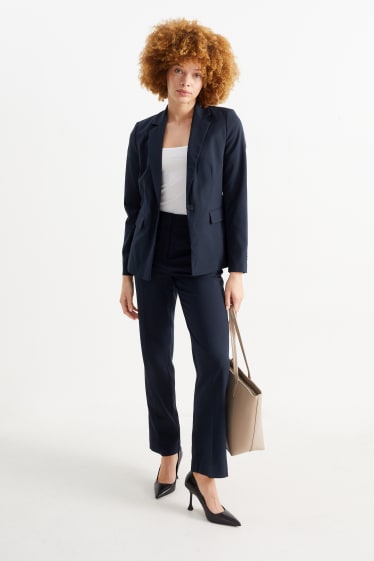 Damen - Business-Blazer - tailliert - dunkelblau