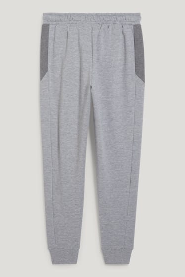 Hommes - Pantalon de jogging - gris clair chiné