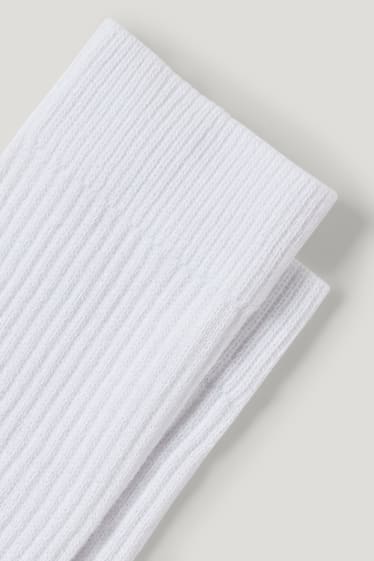 Hommes - Lot de 3 - chaussettes de sport - LYCRA® - blanc