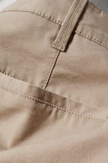 Pánské XL - Kalhoty chino - regular fit - světle hnědá
