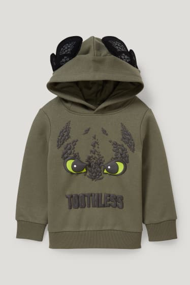 Toddler Boys - Hoe tem je een draak - hoodie - groen