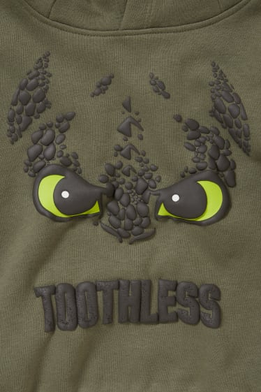 Toddler Boys - Hoe tem je een draak - hoodie - groen