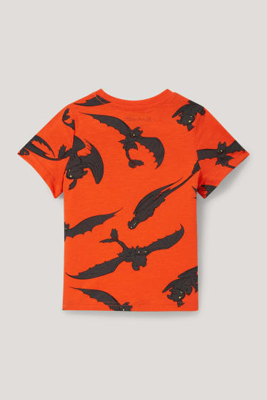 Toddler Boys - Hoe tem je een draak - T-shirt - oranje