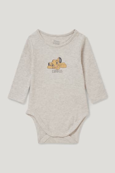 Baby Boys - The Lion King - baby-outfit - 3-delig - grijs-bruin