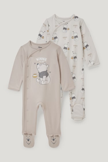 Bébé filles - Lot de 2 - Winnie l’ourson - pyjamas bébé - beige