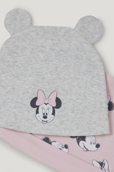 Bébé filles - Lot de 2 - Disney - bonnets bébé - rose