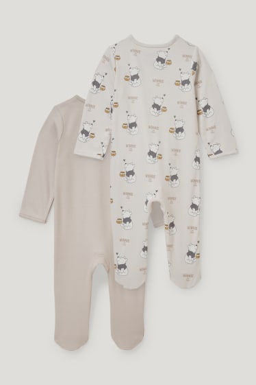 Bébé filles - Lot de 2 - Winnie l’ourson - pyjamas bébé - beige