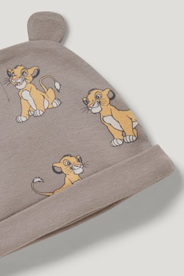 Baby Boys - The Lion King - baby-outfit - 3-delig - grijs-bruin