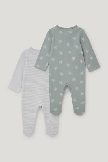 Bébé garçons - Lot de 2 - pyjamas bébé - vert menthe
