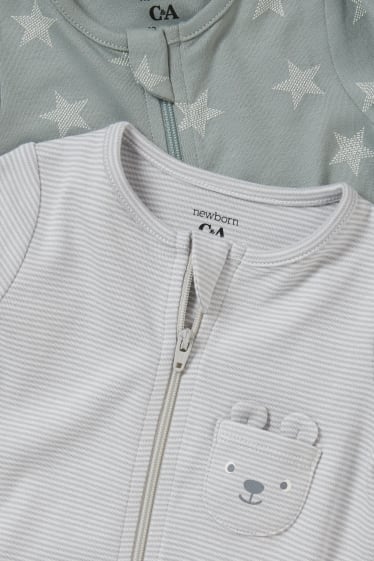 Bébé garçons - Lot de 2 - pyjamas bébé - vert menthe