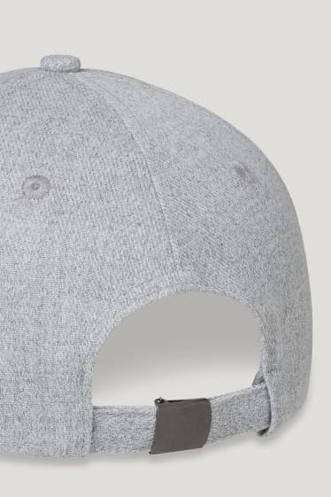 Herren - Cap - hellgrau-melange