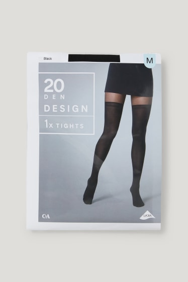 Damen - Feinstrumpfhose - LYCRA® - 60 DEN - schwarz