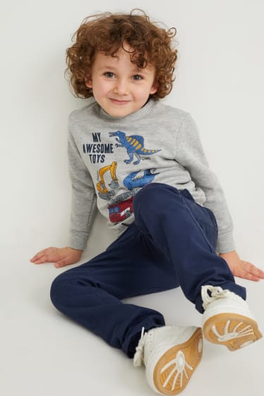 Toddler Boys - Bluză de molton - gri deschis melanj