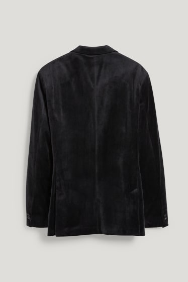 Uomo - Giacca di velluto - slim fit - nero