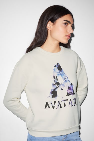 Exclusief online - CLOCKHOUSE - sweatshirt - Avatar - crème wit